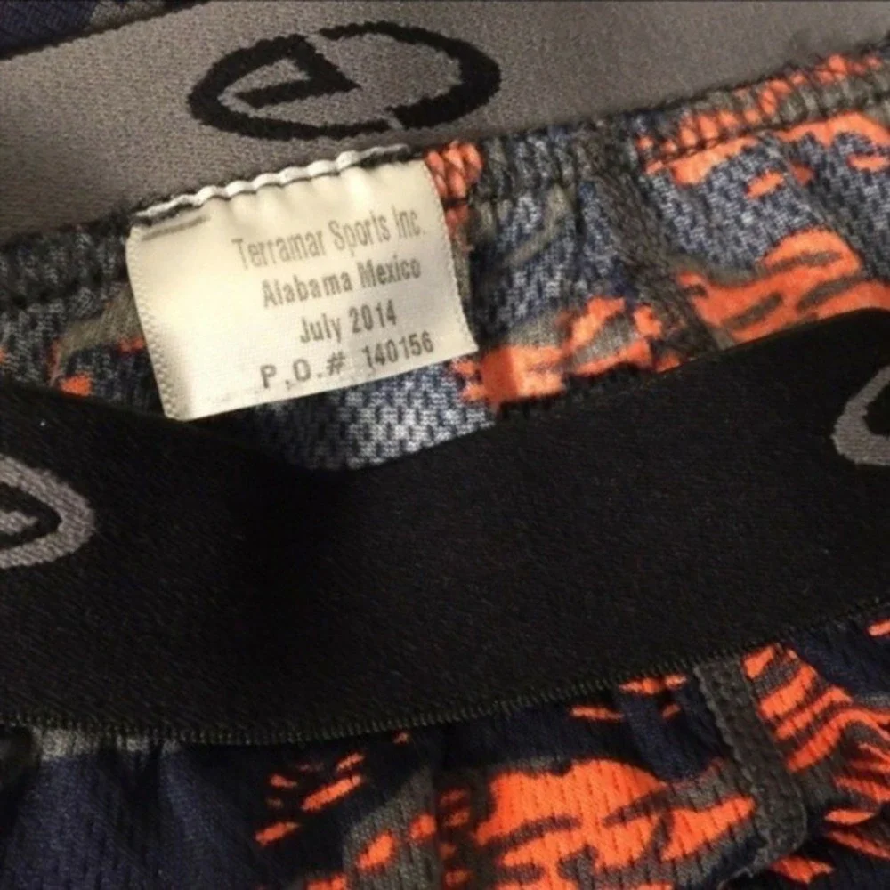 Champion C9 Kids Boys XS Thermal Sleepwear‎ Set Orange Black Long Sleeve